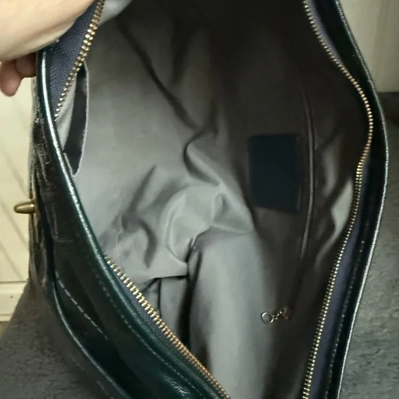 Coach Ergo Teal Patent Leather Large Hobo Bag - Picture 8 of 9